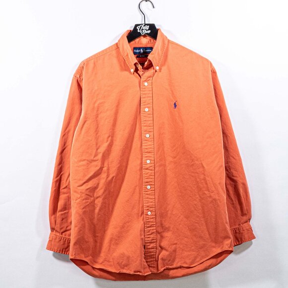 Polo Ralph Lauren Blake Button Down Shirt Medium VTG Y2K Preppy Classic - Picture 1 of 5